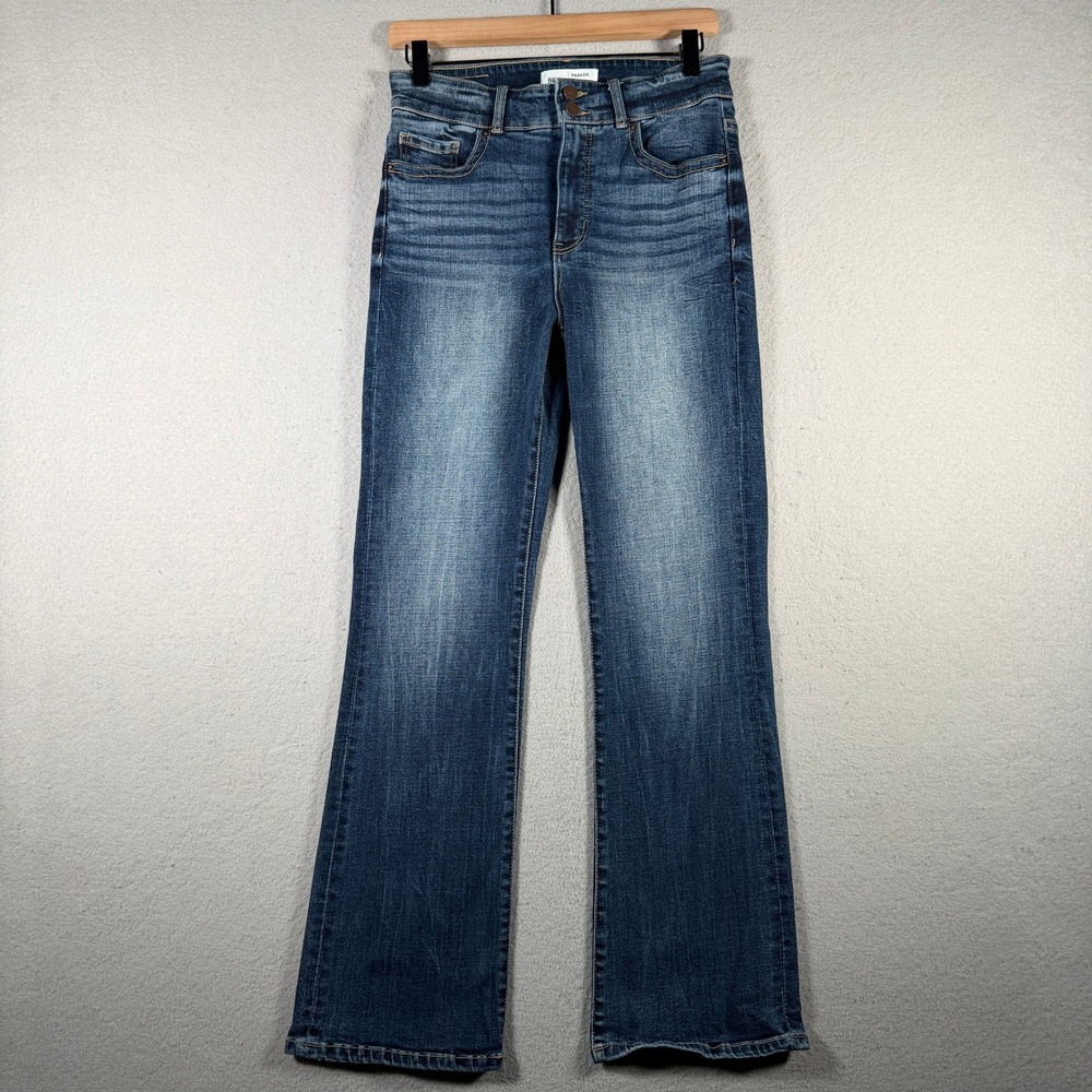 BKE Parker High Rise Bootcut Jeans Dark Wash Universal Fit 27x29.5 AXB523S